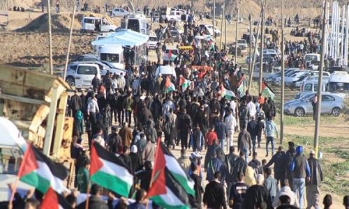 الفلسطينيون يعلنون الدخول فى إضراب جزئى
