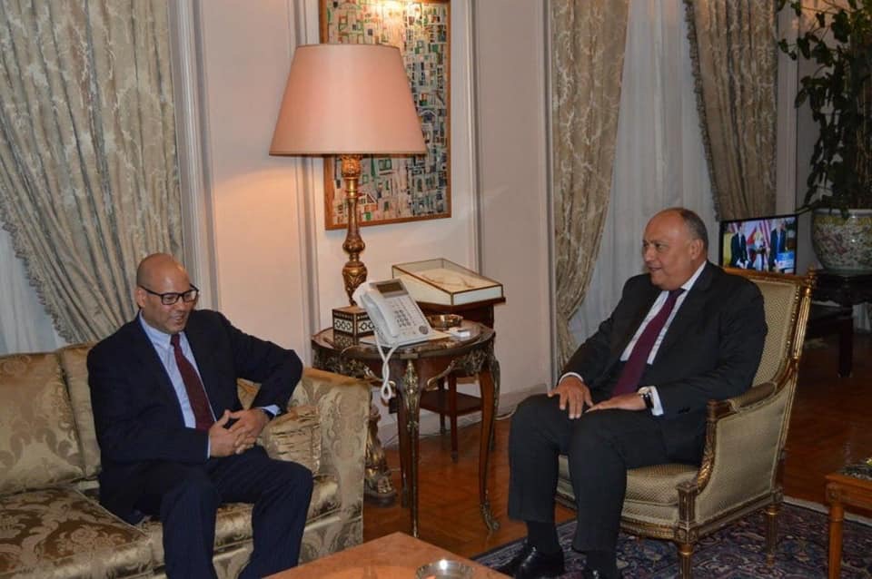 وزير الخارجية يستقبل نائب رئيس المجلس الرئاسي الليبي
