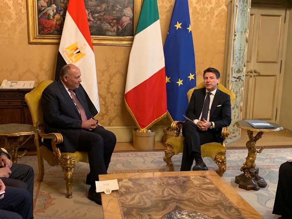رئيس وزراء إيطاليا يستقبل  وزير الخارجية لبحث العلاقات الثنائية
