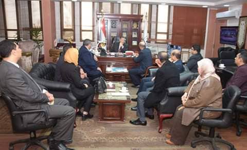  محافظ بني سويف يلتقى وفد مركز معلومات مجلس الوزراء  