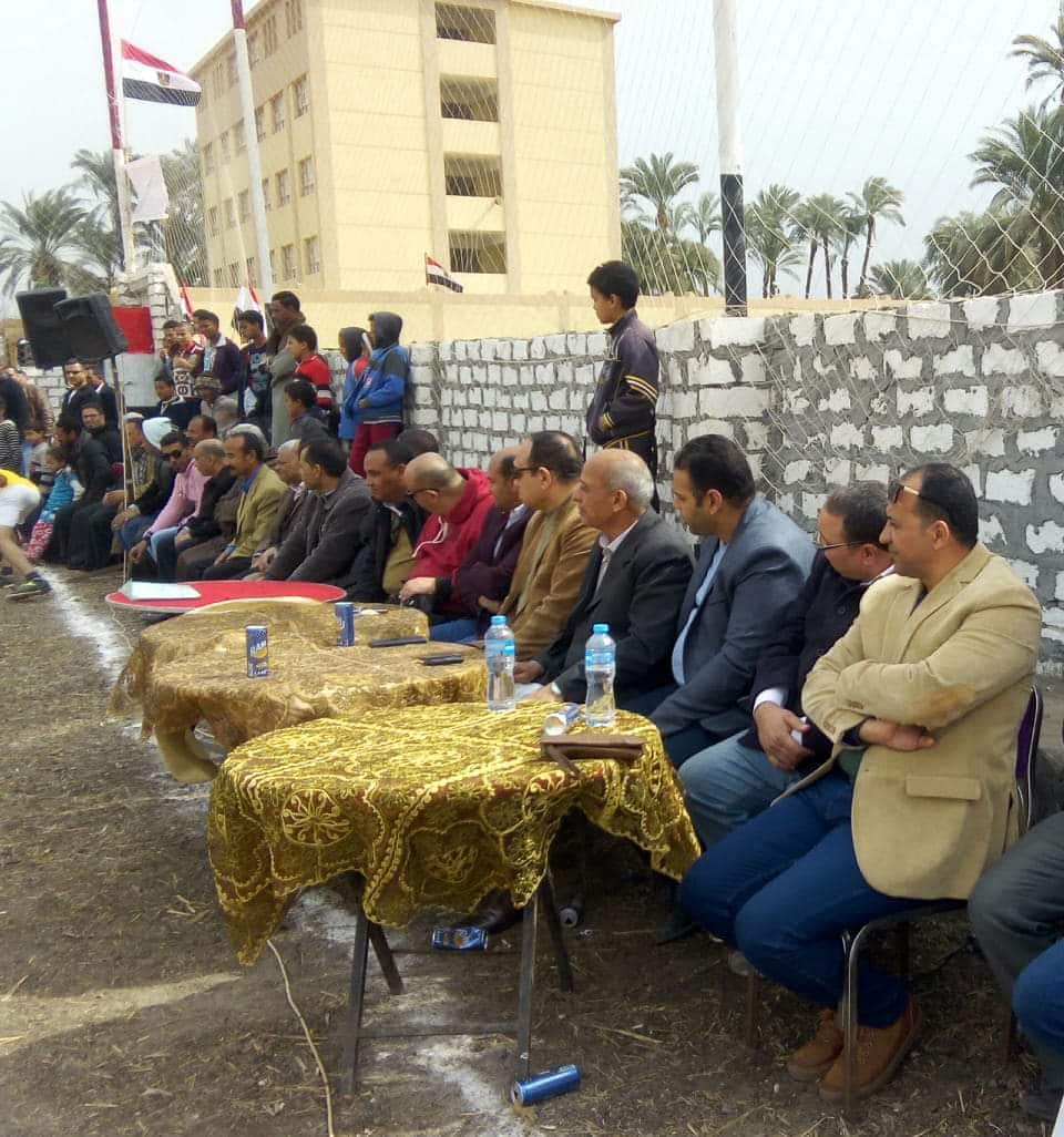  افتتاح ملعب متعد الاغراض بقرية بنى روح بمركز ملوى بالمنيا 