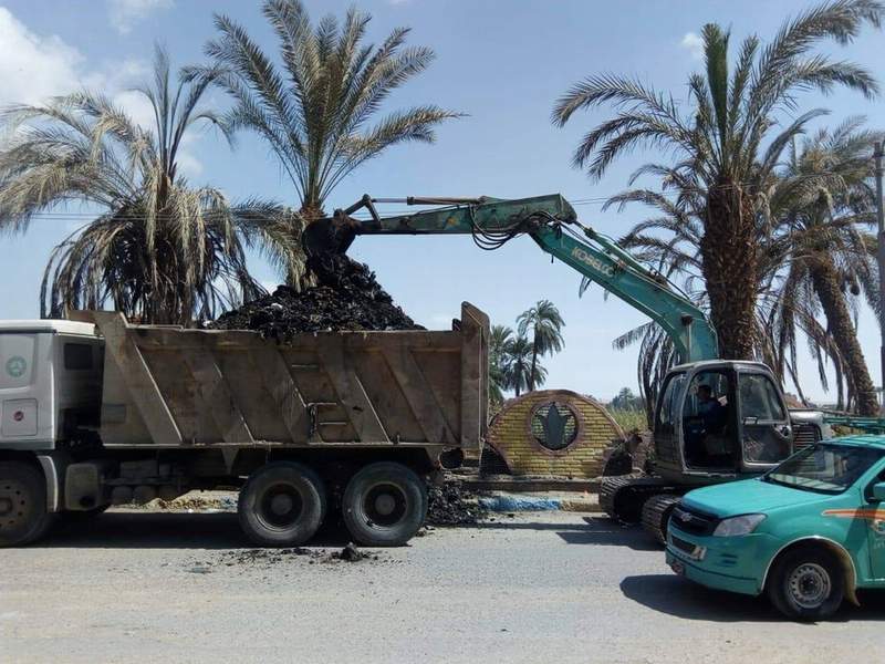 حملة لرفع القمامة والمخلفات بمركز سمالوط بالمنيا  