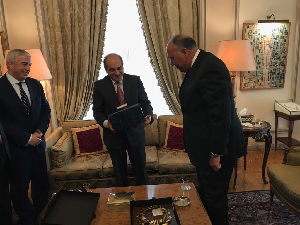 وزير الخارجية يستقبل رئيس مجلس النواب القبرصي 

