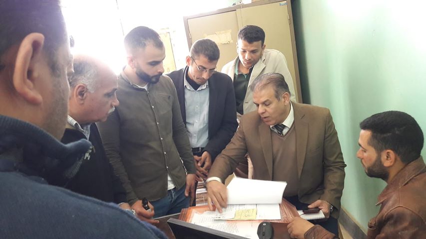 المشرف على المراكز التكنولوجية يتابع العمل بمدينة العدوه بالمنيا