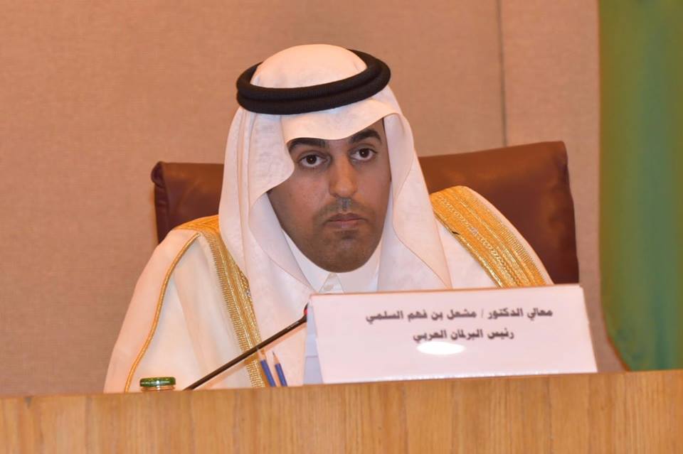 رئيس البرلمان العربي يطالب المجتمع الدولي بإيقاف العدوان الإسرائيلي على قطاع غزة