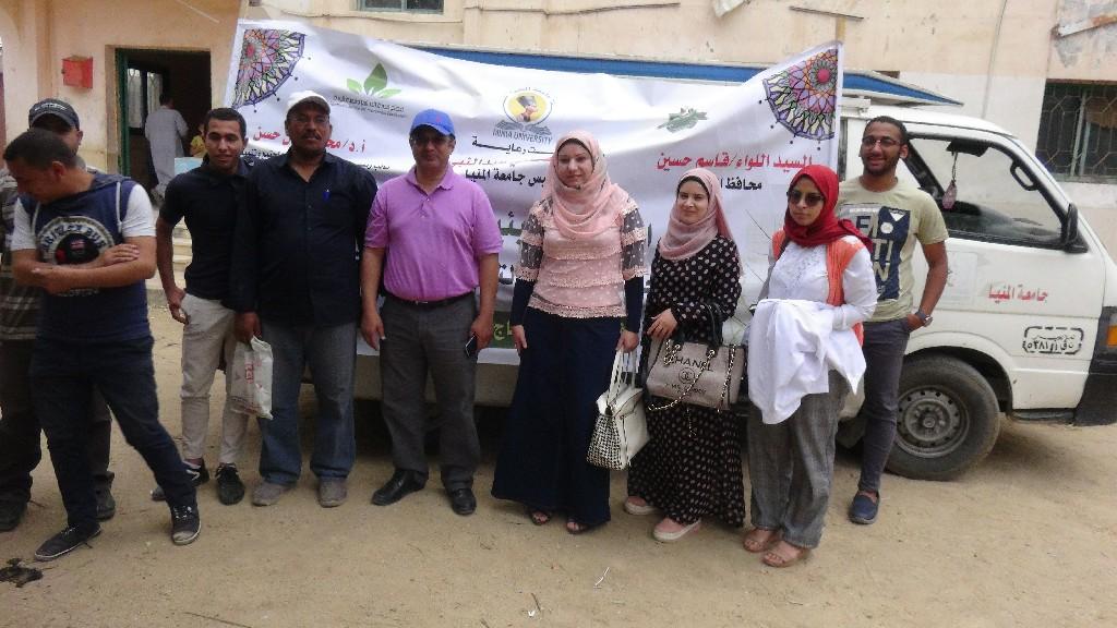 جامعة المنيا تنظم قافلة تنموية متكاملة لـ 