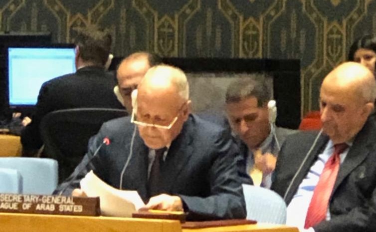 ننشر نص كلمة أمين عام الجامعة العربية أمام مجلس الأمن الدولي في جلسة حول 