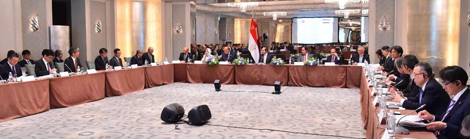 السيسي يستعرض مع مجتمع الأعمال الياباني خططهم لزيادة استثماراتهم في مصر
