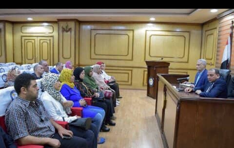 رئيس جامعة بني سويف : الكفاءة والتخصص معايير اختيار القيادات الإدارية 

