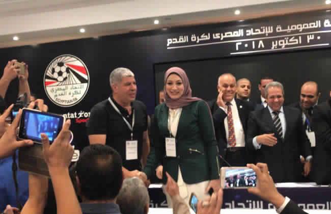استقالة دينا الرفاعي من اتحاد الكرة