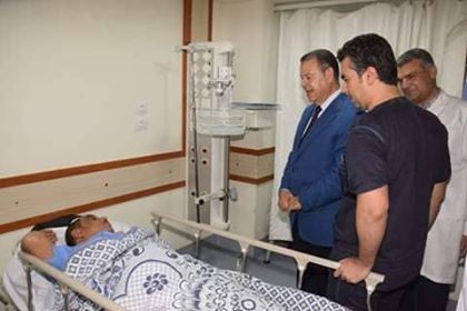 محافظ بنى سويف  يتفقد وحدة رعاية القلب بالمستشفى التخصصي ويطمئن على انتظام الخدمة الصحية 

