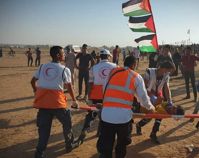 إصابة فلسطينيين بالرصاص الحي و