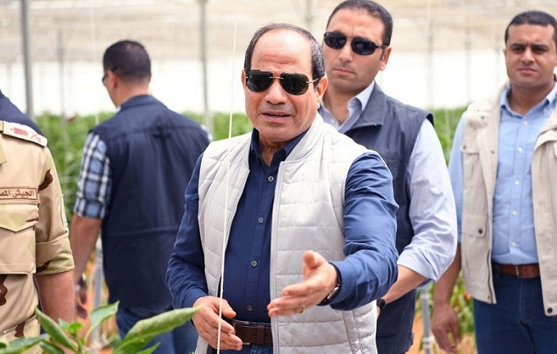 السيسي يفتتح المرحلة الثانية لمشروع الزراعات المحمية على مساحة 10 ألاف فدان وتضم 1302 صوبة 