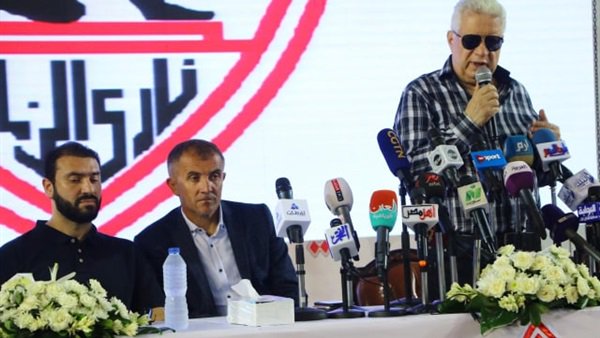 تصريحات نارية لرئيس الزمالك في مؤتمر تقديم 