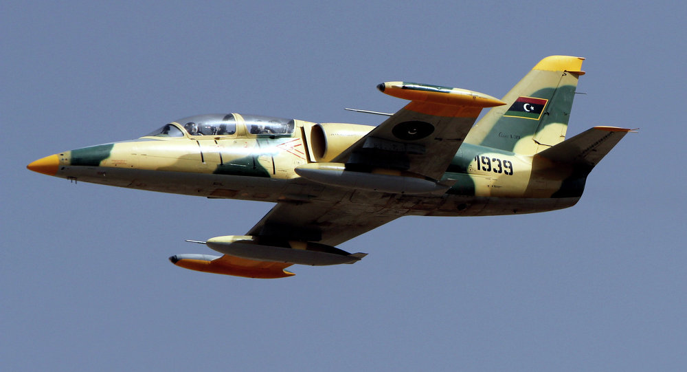 الجيش الوطني الليبي يتمكن من تدمير طائرة حربية تابعة لمليشيات السراج بعد استهدافها مدنيين