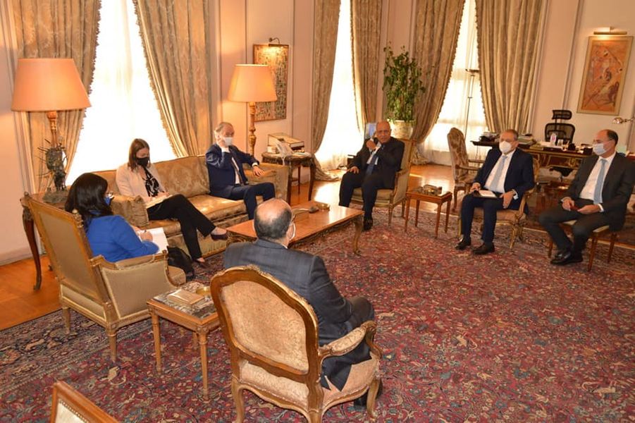 وزير الخارجية يلتقي مبعوث الأمم المتحدة الخاص إلى سوريا

