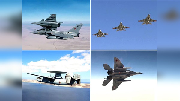 القوات الجوية المصرية والفرنسية تنفذان تدريبا عابرا بمشاركة 