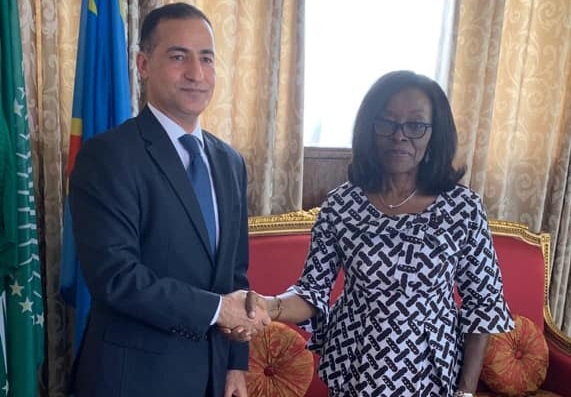 سفير مصر فى كينشاسا يلتقي بوزيرة خارجية الكونغو الديمقراطية