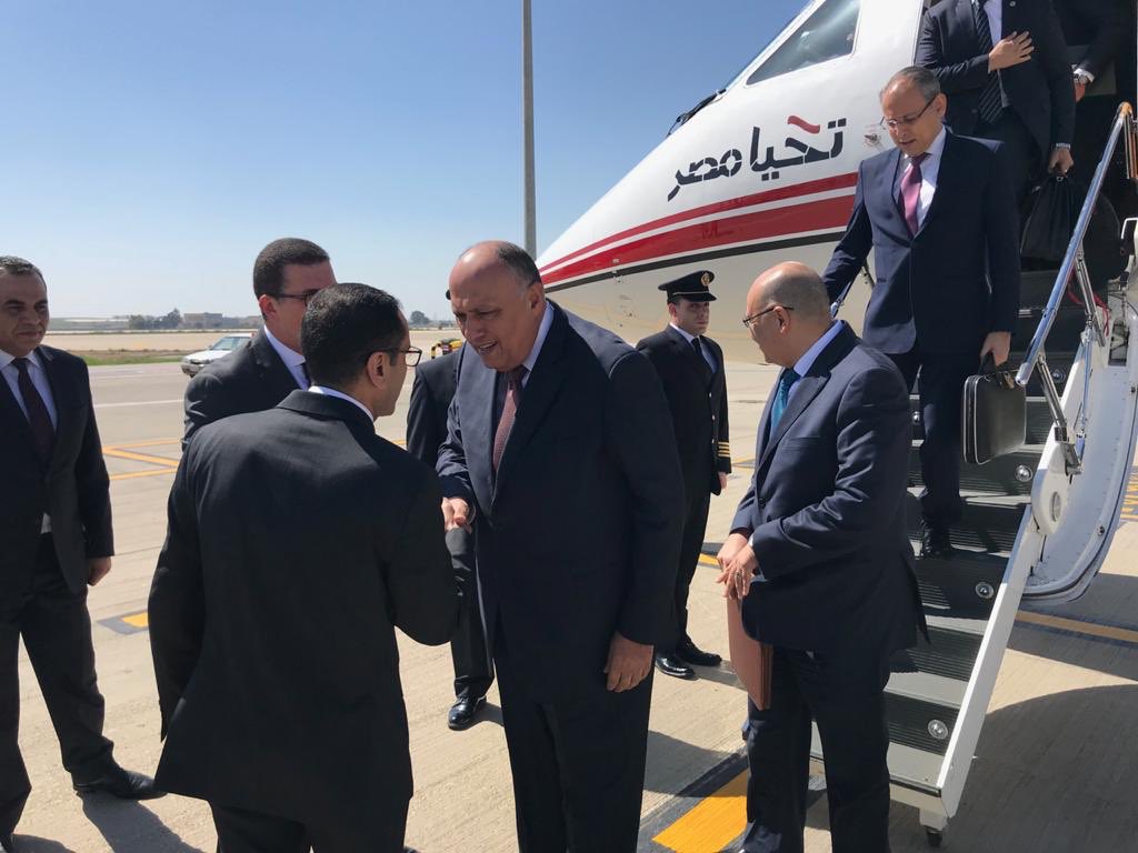 وزير الخارجية يصل إلي الاردن في جولة تضم 7 دول