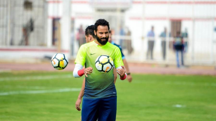 حارس الزمالك يواصل تدريباته للحفاظ على لياقته الفنية والبدنية 
