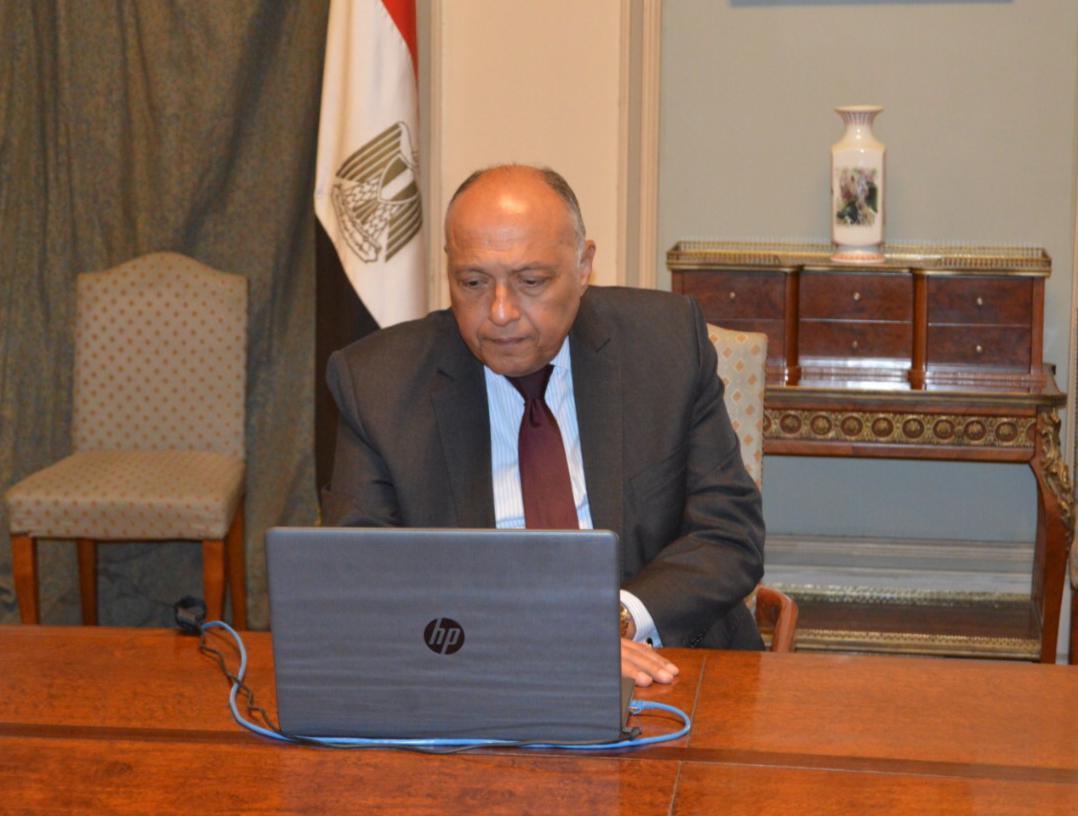  وزير الخارجية يُؤكد على موقف مصر الراسخ من القضية الفلسطينية 