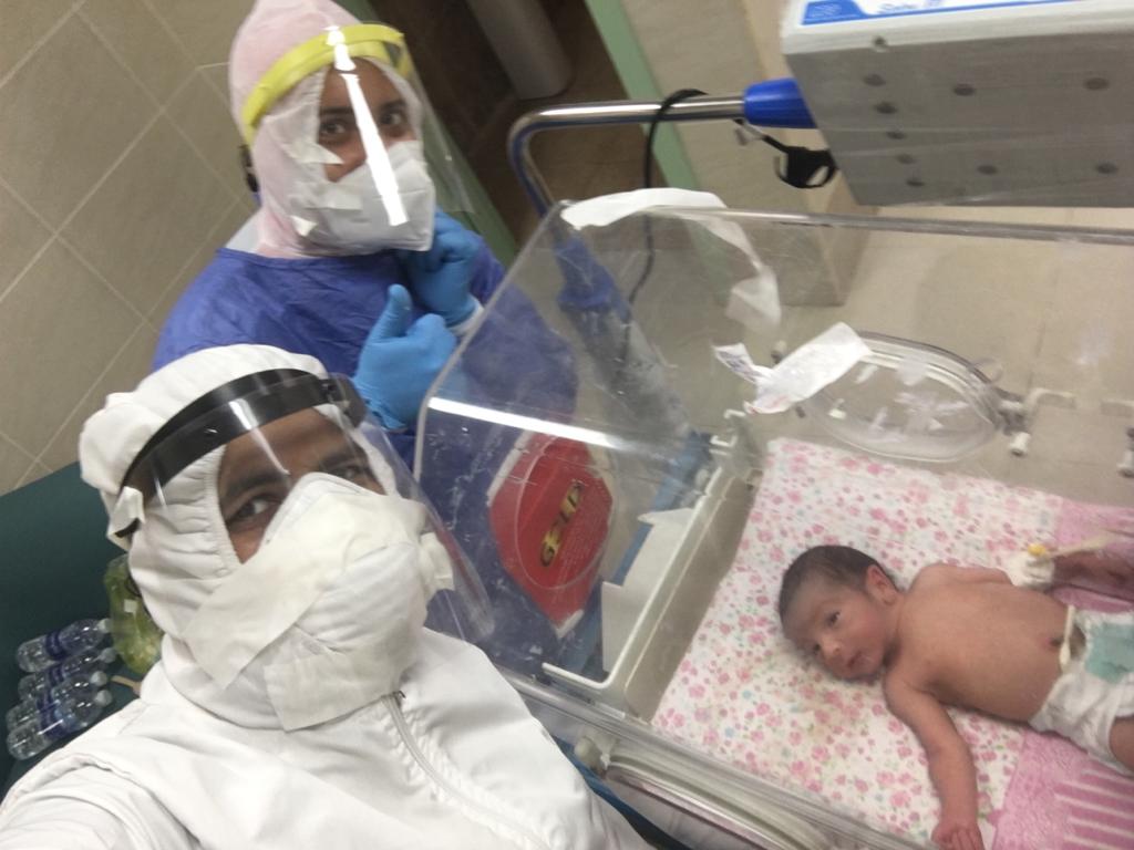 اطباء مستشفى عزل ملوى بالمنيا ينجحون فى ولادة طفل لام مصابة بكورونا 