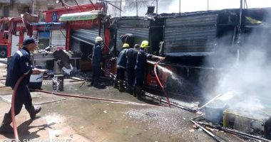 السيطرة على حريق داخل محل فى منطقة فيصل دون إصابات 
