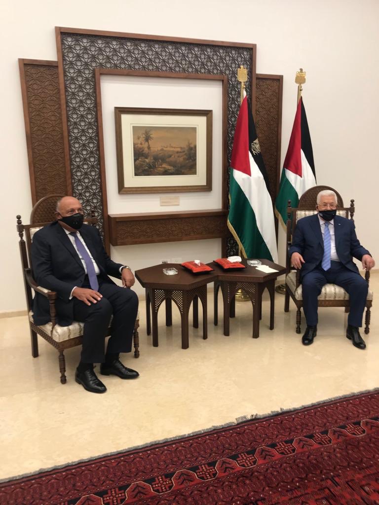 وزير الخارجية يلتقي الرئيس الفلسطيني في رام الله