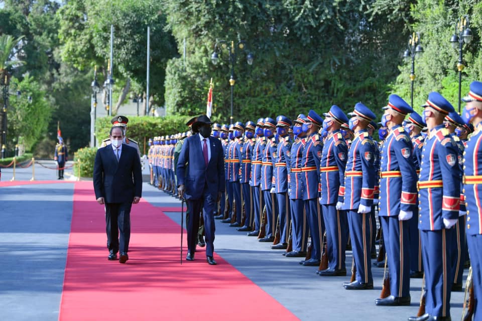 الرئيس السيسي يستقبل سلفا كير ميارديت رئيس جمهورية جنوب السودان