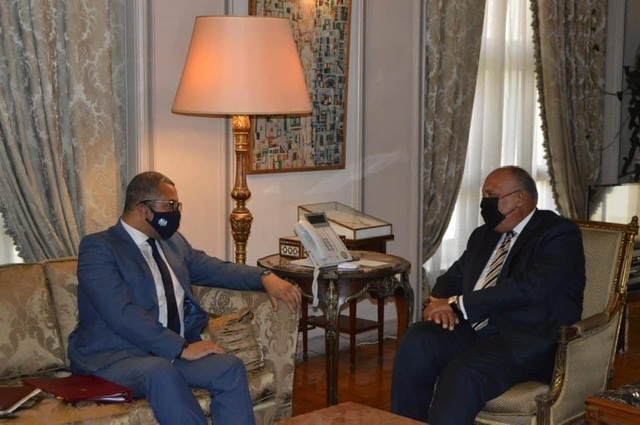 شكري يستقبل وزير الدولة البريطاني للشرق الأوسط وشمال إفريقيا