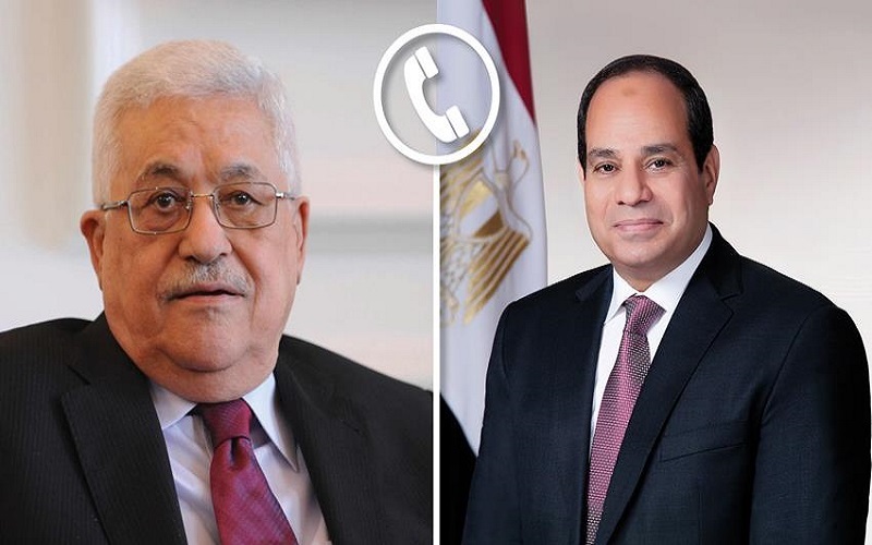الرئيس السيسي يجري اتصالًا هاتفيًا مع الرئيس الفلسطيني