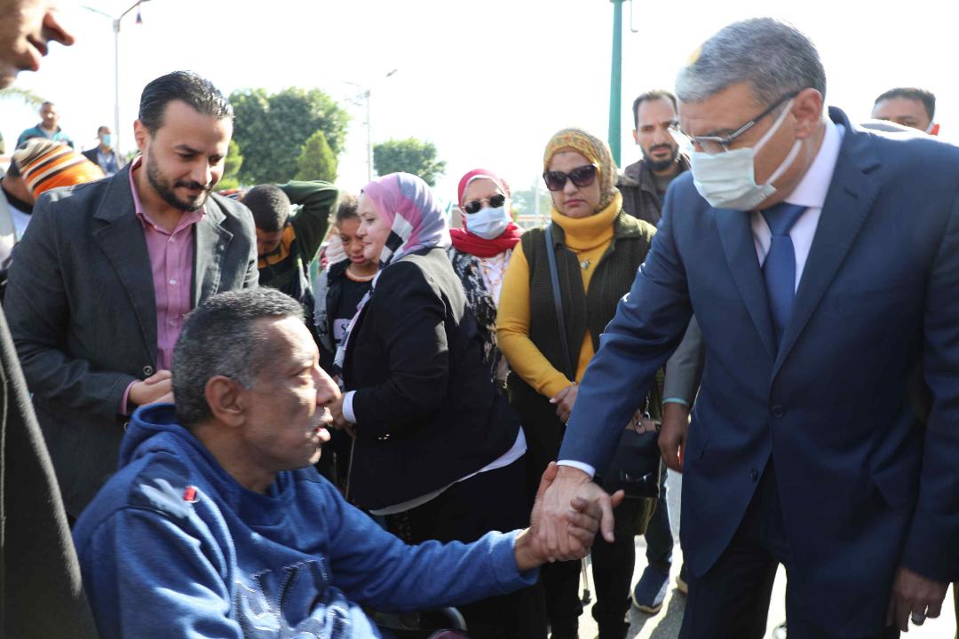 محافظ المنيا يشهد الاحتفال باليوم العالمي لذوي الإعاقة ويقود مسيرة شبابية بمشاركة ذوي الاعاقة  