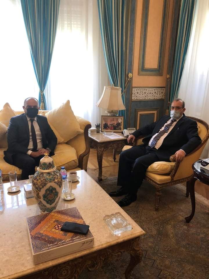 العضايلة يبحث مع سفيرا الجزائر والمغرب سبل تعزيز وتنسيق العمل العربي المشترك