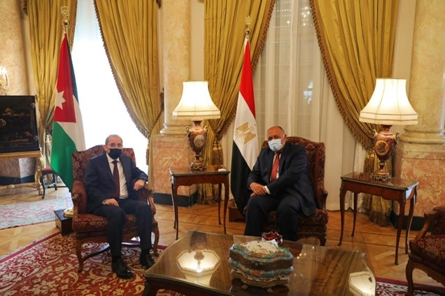 وزير الخارجية و نظيره الأردنى يتوافقان فى الرؤي بالقضايا المشتركة