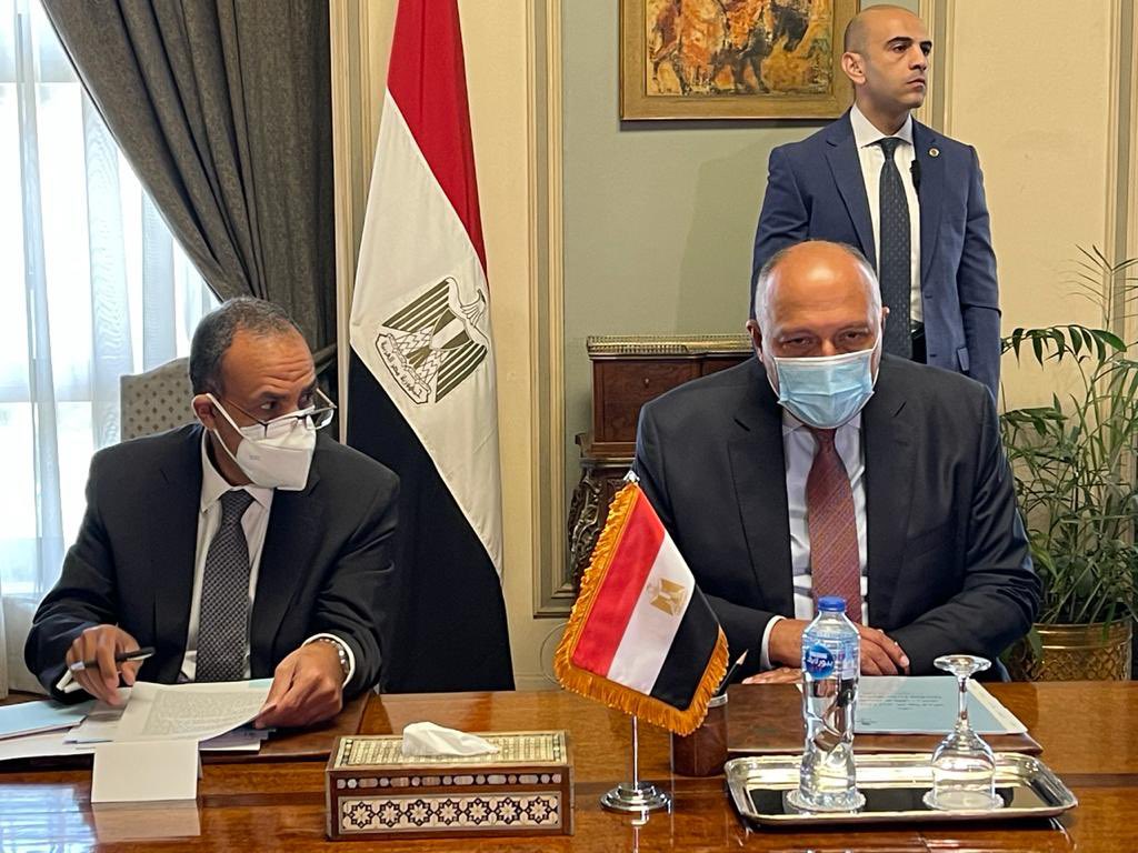 بدء جلسة المباحثات بين شكري ونظيره الكرواتي