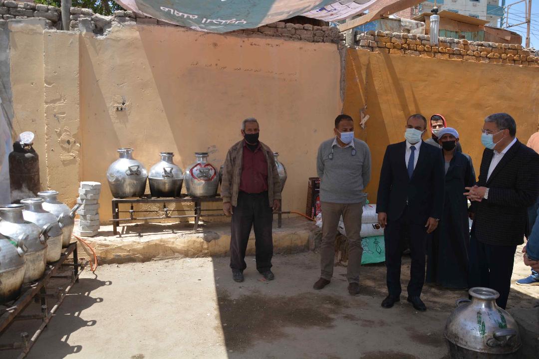 محافظ المنيا يتفقد مشروع 