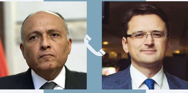 وزير الخارجية يتلقى اتصالاً من نظيره الأوكراني