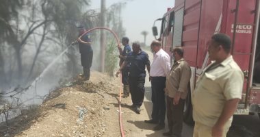 السيطرة على حريق بعزبة العطار في قرية قورص بالمنوفية 

