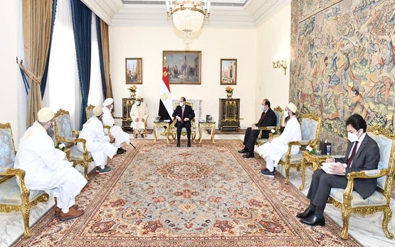 الرئيس يستقبل سلطان طائفة البهرة بالهند


