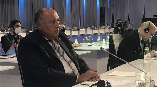 وزير الخارجية يُلقي كلمة مصر في الاجتماع الوزاري حول سوريا المنعقد في روما
