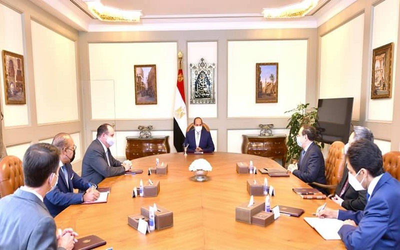 السيسي يستقبل رئيس شركة أباتشى الأمريكية ويبحث تطوير التعاون المشترك