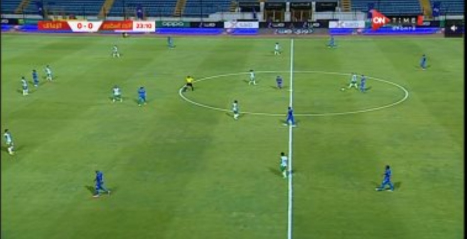 تعادل سلبي بين الزمالك والإتحاد السكندرى في الشوط الأول 