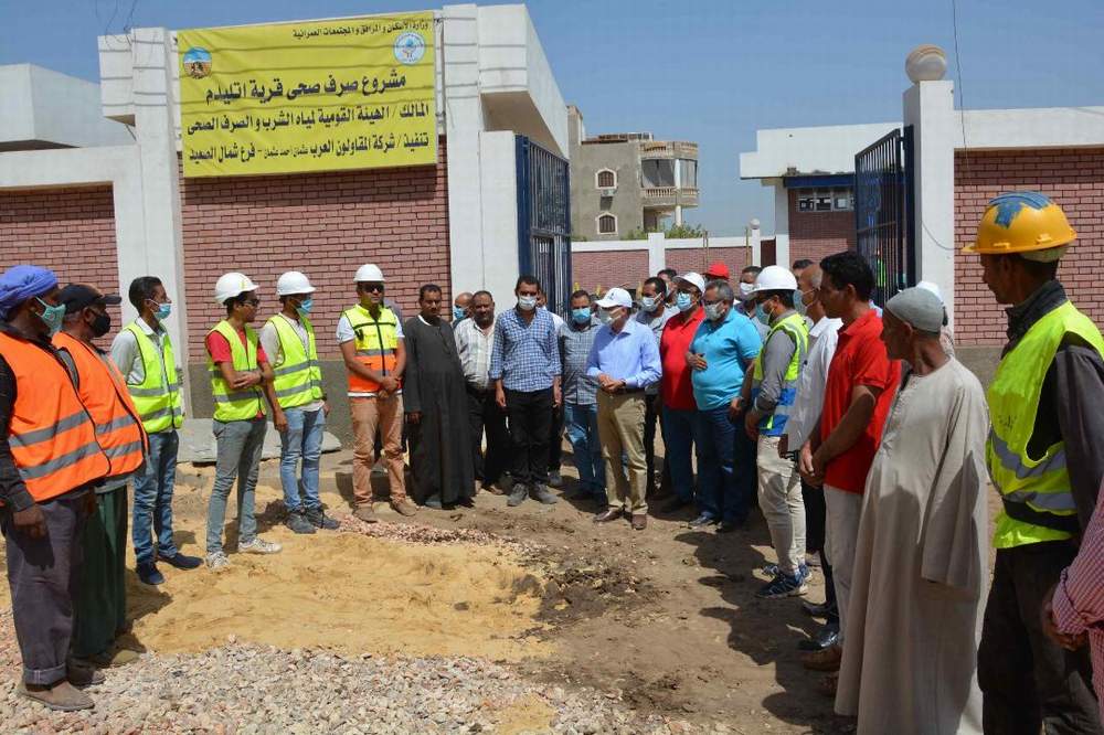 القاضى يتابع أعمال تنفيذ مشروعات المبادرة الرئاسية 