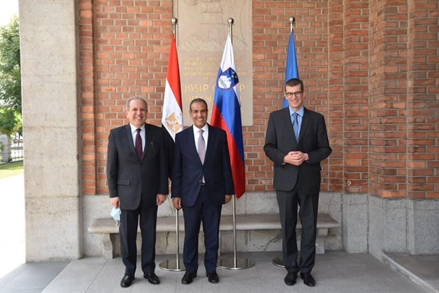 مساعد وزير الخارجية للشئون الأوروبية يلتقي سكرتير الدولة بوزارة الخارجية السلوفينية