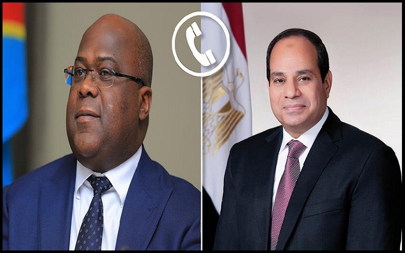 السيسي يتلقى اتصالًا هاتفيًا من رئيس جمهورية الكونغو الديمقراطية