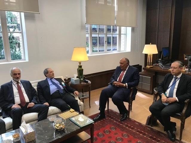 المقداد لـ شكري : العلاقات بين مصر وسوريا مهمة في ظل الروابط التاريخية التي تجمعهما