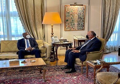 شكري يستقبل وزير خارجية بوروندي