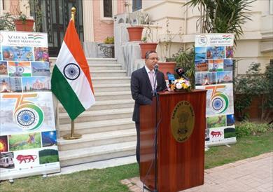 سفير الهند بالقاهرة يعقد مؤتمرا عن العلاقات الثنائية وأخر مستجدات فيروس كورونا 