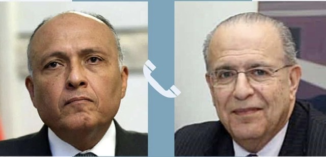 شكري يتلقى اتصالاً هاتفياً من وزير الخارجية القبرصي الجديد