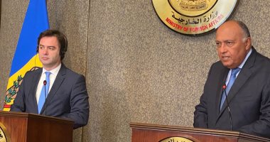 شكري :  مصر ومولدوفا تسعيان لمواجهة التحديات المرتبطة بالقضاء علي الإرهاب